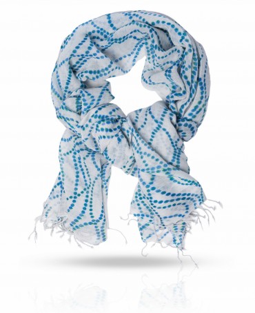 Палантин Унисекс ZW-PEARLS/BLUE